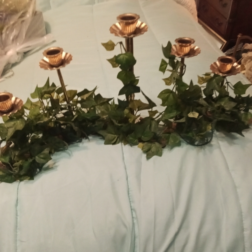 Expandable brass  candle holders